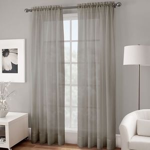 PLATINUM COLLECTION | Sheer Curtains 63" L…